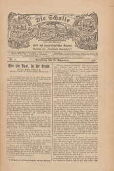 Die Scholle : früher „Der Ostmärker” : land- und hauswirtschaftlicher Ratgeber : Beilage zur „Deutschen Rundschau”. 1928, Nr. 20 (30 September)