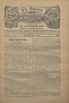 Die Scholle : früher „Der Ostmärker” : land- und hauswirtschaftlicher Ratgeber : Beilage zur „Deutschen Rundschau”. 1930, Nr. 14 (6 Juli)