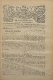 Die Scholle : früher „Der Ostmärker” : land- und hauswirtschaftlicher Ratgeber : Beilage zur „Deutschen Rundschau”. 1930, Nr. 18 (31 August)