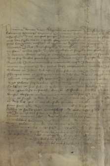 Dokument króla Władysława Jagiełły zawierający transumpt dokumentu Spytka z Melsztyna, wojewody krakowskiego, z 3 lipca 1394 r., rozstrzygającego spór między Josmanem, Żydem krakowskim a rajcami krakowskimi
