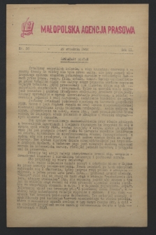 Małopolska Agencja Prasowa. R.2, nr 36 (29 września 1944)