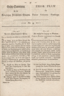 Gesetz-Sammlung für die Königlichen Preußischen Staaten = Zbiór Praw dla Państw Królestwa Pruskiego. 1824, Nro. 4