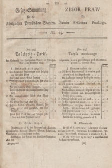 Gesetz-Sammlung für die Königlichen Preußischen Staaten = Zbiór Praw dla Państw Królestwa Pruskiego. 1824, Nro. 25