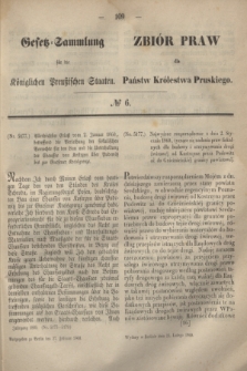 Gesetz-Sammlung für die Königlichen Preußischen Staaten = Zbiór Praw dla Państw Królestwa Pruskiego. 1860, № 6 (27 lutego)