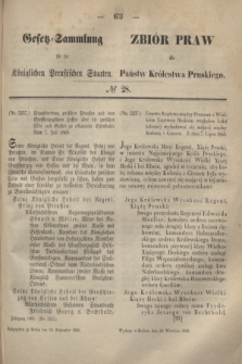 Gesetz-Sammlung für die Königlichen Preußischen Staaten = Zbiór Praw dla Państw Królestwa Pruskiego. 1860, № 28 (10 września)