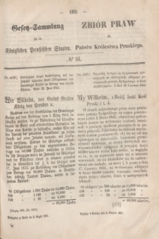 Gesetz-Sammlung für die Königlichen Preußischen Staaten = Zbiór Praw dla Państw Królestwa Pruskiego. 1865, № 34 (8 sierpnia)