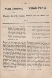 Gesetz-Sammlung für die Königlichen Preußischen Staaten = Zbiór Praw dla Państw Królestwa Pruskiego. 1865, № 54 (5 grudnia)