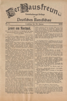 Der Hausfreund : Unterhaltungs-Beilage zur Deutschen Rundschau. 1925, Nr. 9 (20 Januar)