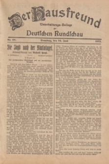 Der Hausfreund : Unterhaltungs-Beilage zur Deutschen Rundschau. 1925, Nr. 98 (24 Juni)