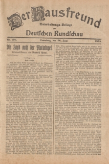 Der Hausfreund : Unterhaltungs-Beilage zur Deutschen Rundschau. 1925, Nr. 100 (26 Juni)