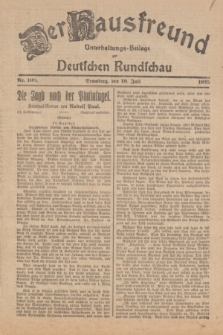 Der Hausfreund : Unterhaltungs-Beilage zur Deutschen Rundschau. 1925, Nr. 108 (10 Juli)