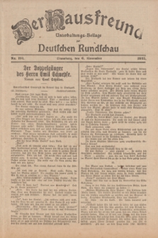 Der Hausfreund : Unterhaltungs-Beilage zur Deutschen Rundschau. 1925, Nr. 191 (6 November)