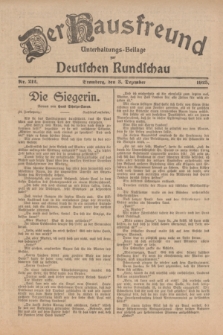 Der Hausfreund : Unterhaltungs-Beilage zur Deutschen Rundschau. 1925, Nr. 212 (3 Dezember)