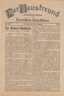 Der Hausfreund : Unterhaltungs-Beilage zur Deutschen Rundschau. 1925, Nr. 227 (23 Dezember)