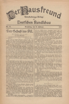 Der Hausfreund : Unterhaltungs-Beilage zur Deutschen Rundschau. 1926, Nr. 39 (24 Februar)