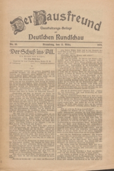 Der Hausfreund : Unterhaltungs-Beilage zur Deutschen Rundschau. 1926, Nr. 50 (13 März)