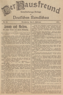 Der Hausfreund : Unterhaltungs-Beilage zur Deutschen Rundschau. 1927, Nr. 26 (5 Februar)
