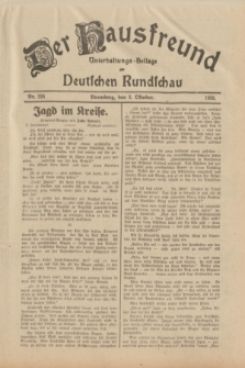 Der Hausfreund : Unterhaltungs-Beilage zur Deutschen Rundschau. 1933, Nr. 226 (3 Oktober)
