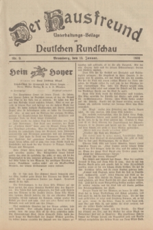 Der Hausfreund : Unterhaltungs-Beilage zur Deutschen Rundschau. 1934, Nr. 9 (13 Januar)