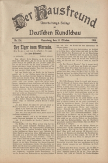 Der Hausfreund : Unterhaltungs-Beilage zur Deutschen Rundschau. 1934, Nr. 236 (16 Oktober)