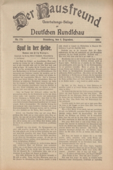 Der Hausfreund : Unterhaltungs-Beilage zur Deutschen Rundschau. 1934, Nr. 279 (6 Dezember)