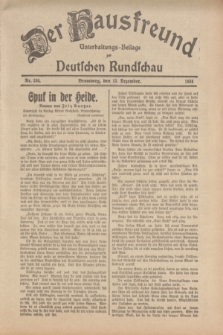 Der Hausfreund : Unterhaltungs-Beilage zur Deutschen Rundschau. 1934, Nr. 284 (13 Dezember)