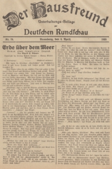 Der Hausfreund : Unterhaltungs-Beilage zur Deutschen Rundschau. 1935, Nr. 79 (4 April)