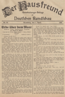 Der Hausfreund : Unterhaltungs-Beilage zur Deutschen Rundschau. 1935, Nr. 80 (5 April)