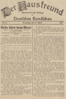 Der Hausfreund : Unterhaltungs-Beilage zur Deutschen Rundschau. 1935, Nr. 94 (24 April)
