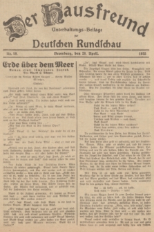 Der Hausfreund : Unterhaltungs-Beilage zur Deutschen Rundschau. 1935, Nr. 98 (28 April)