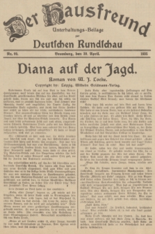 Der Hausfreund : Unterhaltungs-Beilage zur Deutschen Rundschau. 1935, Nr. 99 (30 April)