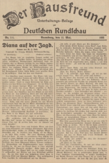 Der Hausfreund : Unterhaltungs-Beilage zur Deutschen Rundschau. 1935, Nr. 111 (15 Mai)