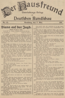 Der Hausfreund : Unterhaltungs-Beilage zur Deutschen Rundschau. 1935, Nr. 113 (17 Mai)