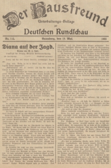 Der Hausfreund : Unterhaltungs-Beilage zur Deutschen Rundschau. 1935, Nr. 115 (19 Mai)