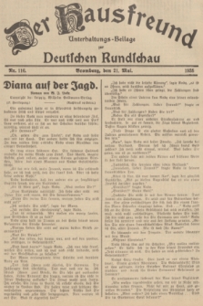 Der Hausfreund : Unterhaltungs-Beilage zur Deutschen Rundschau. 1935, Nr. 116 (21 Mai)