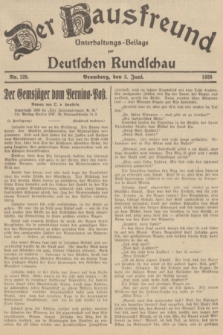 Der Hausfreund : Unterhaltungs-Beilage zur Deutschen Rundschau. 1935, Nr. 128 (5 Juni)