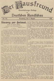 Der Hausfreund : Unterhaltungs-Beilage zur Deutschen Rundschau. 1935, Nr. 176 (3 August)