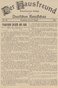 Der Hausfreund : Unterhaltungs-Beilage zur Deutschen Rundschau. 1935, Nr. 189 (20 August)