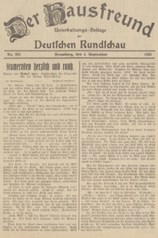 Der Hausfreund : Unterhaltungs-Beilage zur Deutschen Rundschau. 1935, Nr. 202 (4 September)