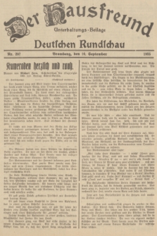 Der Hausfreund : Unterhaltungs-Beilage zur Deutschen Rundschau. 1935, Nr. 207 (10 September)