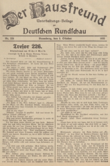 Der Hausfreund : Unterhaltungs-Beilage zur Deutschen Rundschau. 1935, Nr. 229 (5 Oktober)