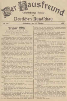 Der Hausfreund : Unterhaltungs-Beilage zur Deutschen Rundschau. 1935, Nr. 233 (10 Oktober)
