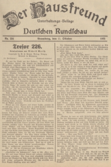 Der Hausfreund : Unterhaltungs-Beilage zur Deutschen Rundschau. 1935, Nr. 234 (11 Oktober)