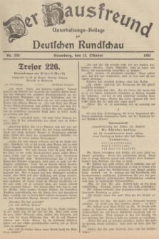 Der Hausfreund : Unterhaltungs-Beilage zur Deutschen Rundschau. 1935, Nr. 236 (13 Oktober)