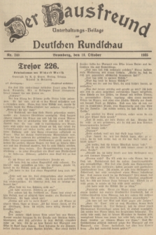 Der Hausfreund : Unterhaltungs-Beilage zur Deutschen Rundschau. 1935, Nr. 240 (18 Oktober)