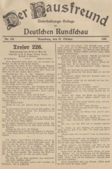 Der Hausfreund : Unterhaltungs-Beilage zur Deutschen Rundschau. 1935, Nr. 246 (25 Oktober)