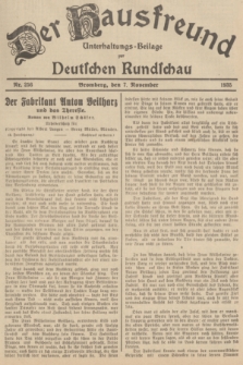 Der Hausfreund : Unterhaltungs-Beilage zur Deutschen Rundschau. 1935, Nr. 256 (7 November)