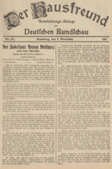 Der Hausfreund : Unterhaltungs-Beilage zur Deutschen Rundschau. 1935, Nr. 257 (8 November)