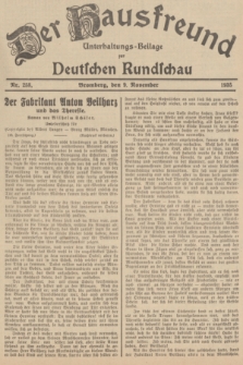 Der Hausfreund : Unterhaltungs-Beilage zur Deutschen Rundschau. 1935, Nr. 258 (9 November)