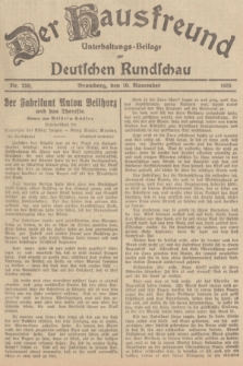 Der Hausfreund : Unterhaltungs-Beilage zur Deutschen Rundschau. 1935, Nr. 259 (10 November)